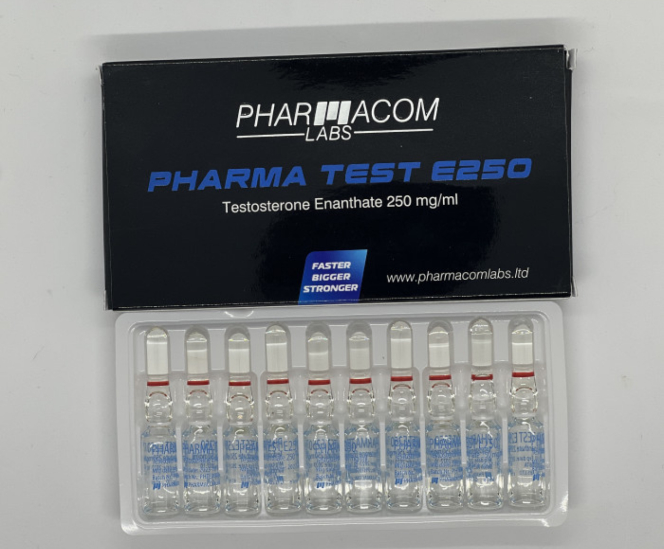 TESTOSTERONE ENANTHATE PHARMACOM AMPOULES (PHARMA TEST E250 PHARMACOM) 250MG 2 TESTOSTERONE ENANTHATE PHARMACOM AMPOULES (PHARMA TEST E250 PHARMACOM) 250MG